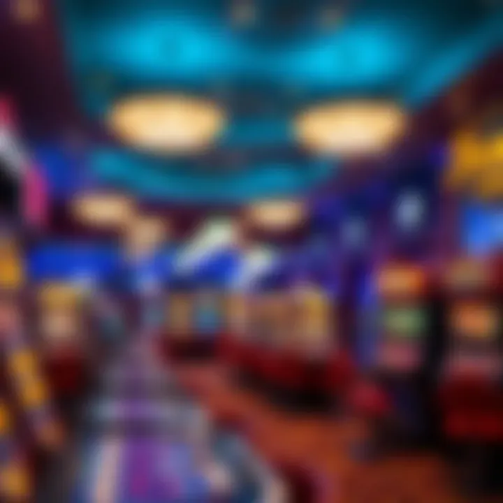 Modern casino interior in West Virginia