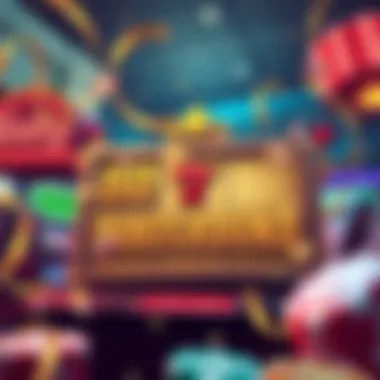 Exciting bonus round animation in a slot game