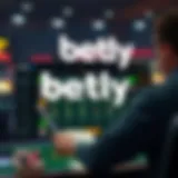 User interface of Betly Sportsbook showcasing various betting options