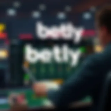 Navigating the Betly Sportsbook Interface User interface of Betly Sportsbook showcasing various betting options