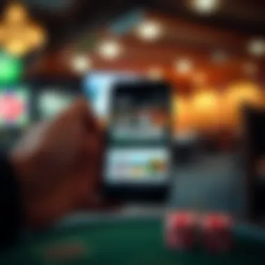 Smartphone displaying the Bovada app interface