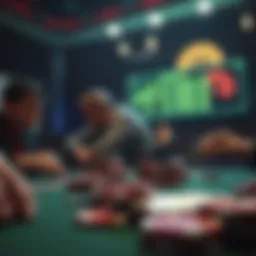 Visual representation of pot odds in poker