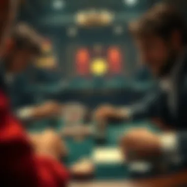 Intriguing Card Game Moments A captivating card game session with intricate gameplay