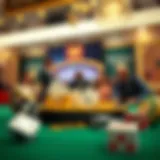 Illustration depicting various types of casino bonuses available to players