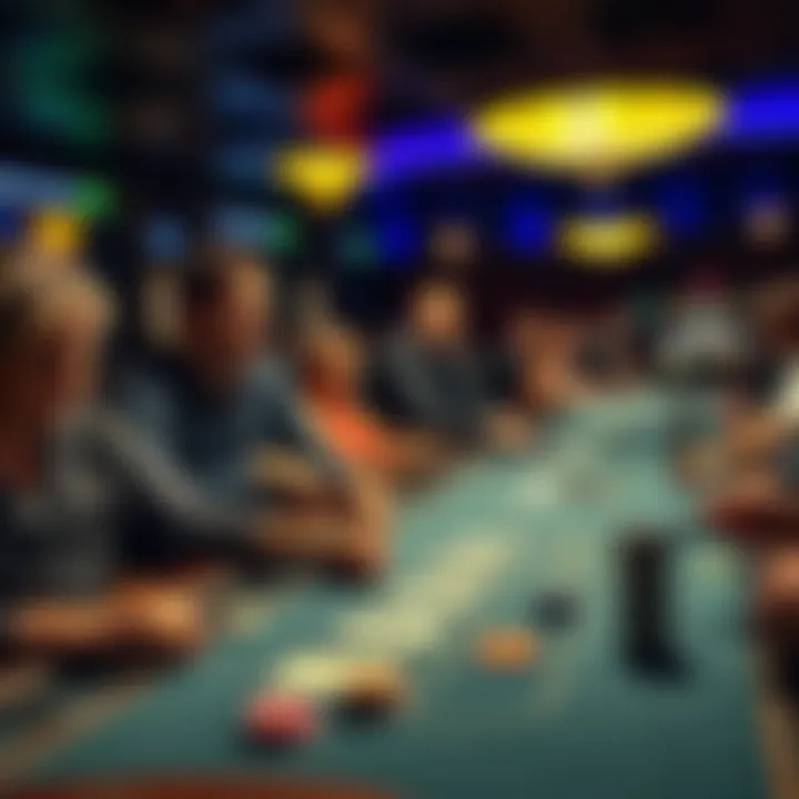 Group of players enjoying table games