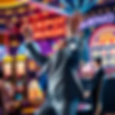 Celebrating Wins in Jackpot Magic Slots Exciting celebration of a jackpot win
