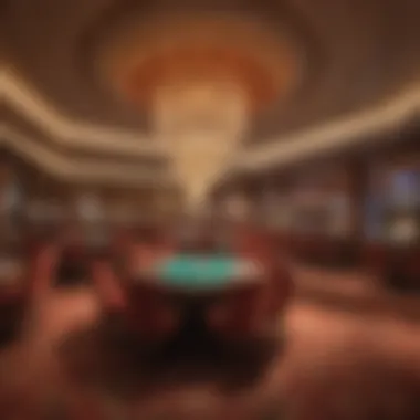 Interior design of the casino highlighting luxury and modern amenities