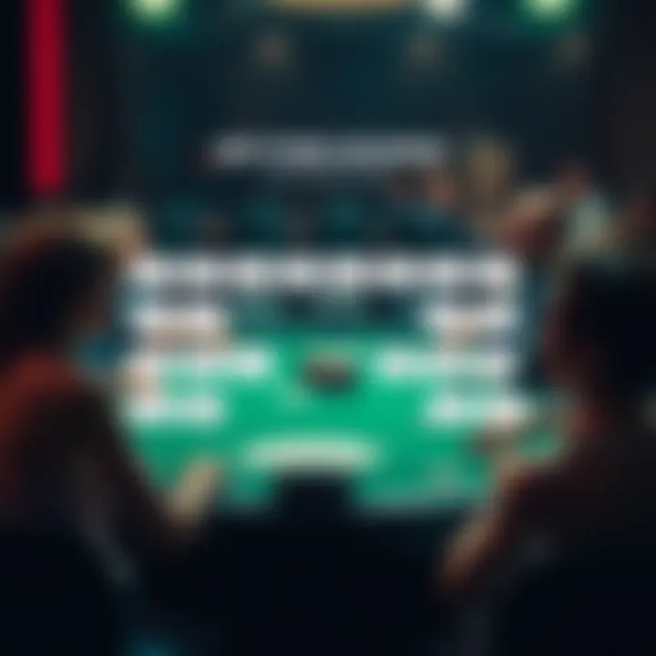 Diagram explaining the betting rounds