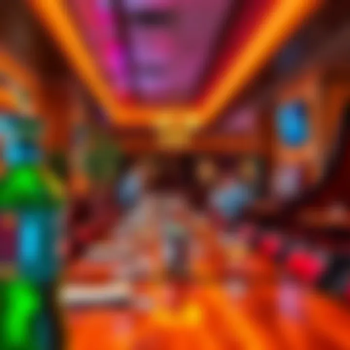 Casual Dining Vibes Vibrant atmosphere in a casual dining area