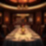 Elegant dining setup at a high-end restaurant