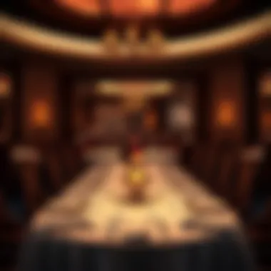 Elegant Dining Experience Elegant dining setup at a high-end restaurant