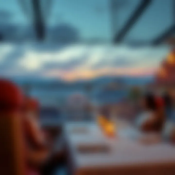 Scenic Dining Experience Breathtaking view from a restaurant terrace