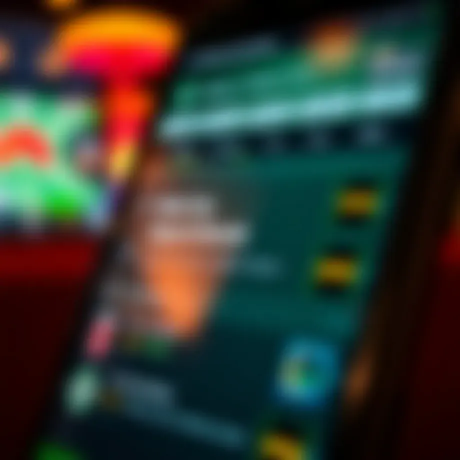 A close-up view of the DraftKings Sportsbook app interface showcasing various betting options.