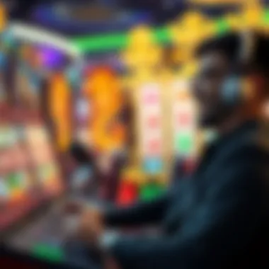 Player enjoying an immersive Dragonlink slot experience