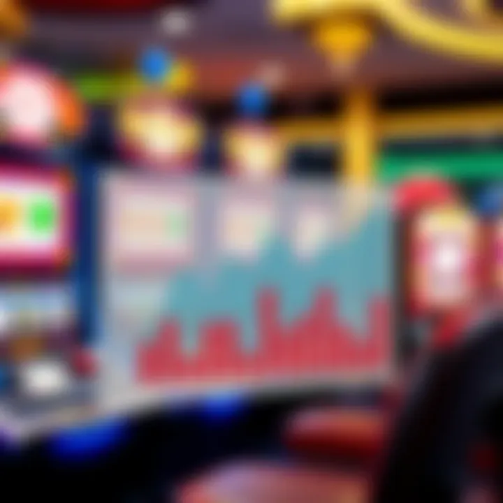 Graph showcasing trends in slot gaming industry