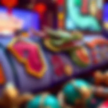 Close-up of Dragonlink slots' unique symbols and features