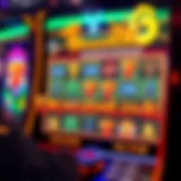 Vibrant display of Dragonlink slot machine interface