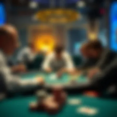 The Psychology Behind Poker A graphic showing the psychology of players during a poker game