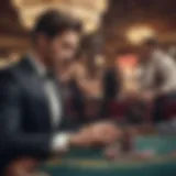 User engaged in a live casino app on a smartphone