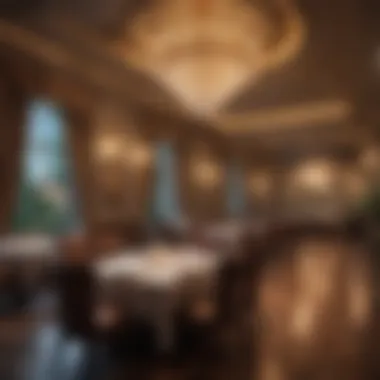 Exquisite dining experience inside a resort