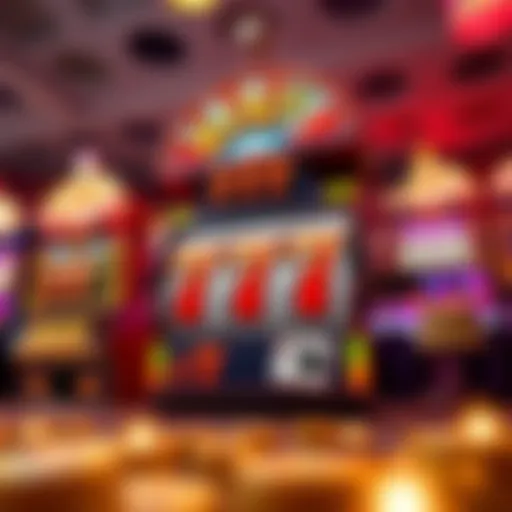 Classic 777 Slot Machine A vibrant depiction of a classic 777 slot machine