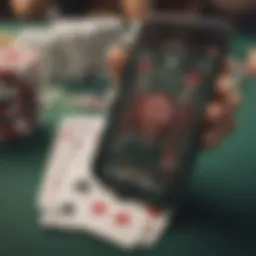 User interface of a top poker app designed for iPhone