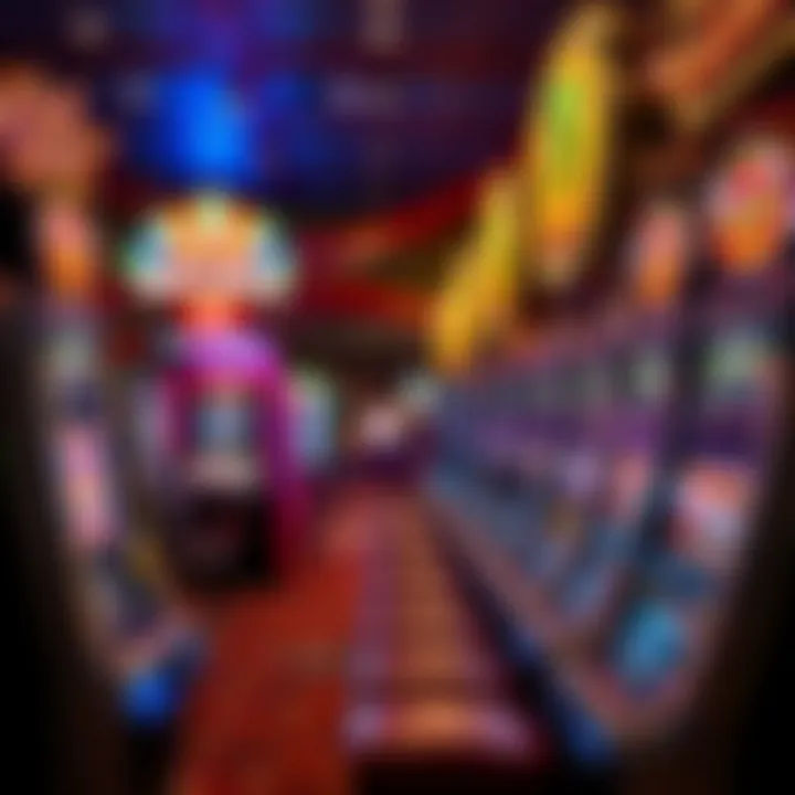 Diverse slot machine selection at Golden Nugget