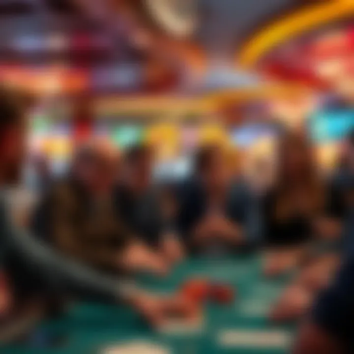 Engaging social interactions among players in the casino