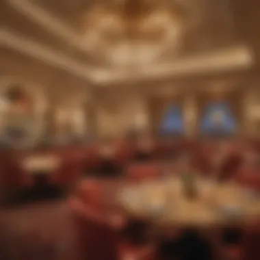 Exquisite Dining Experience at Caesars Palace Laughlin Elegant dining area with sumptuous meals and fine decor