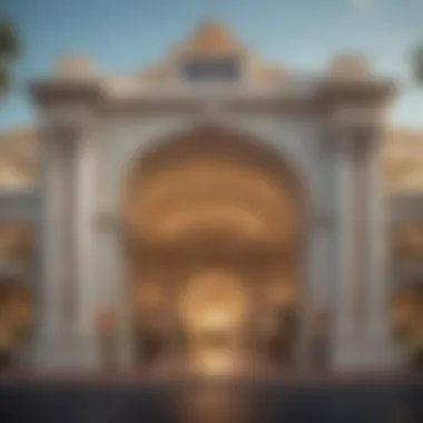 Grand Entrance of Caesars Palace Laughlin Exterior view of Caesars Palace Laughlin showcasing its grandeur