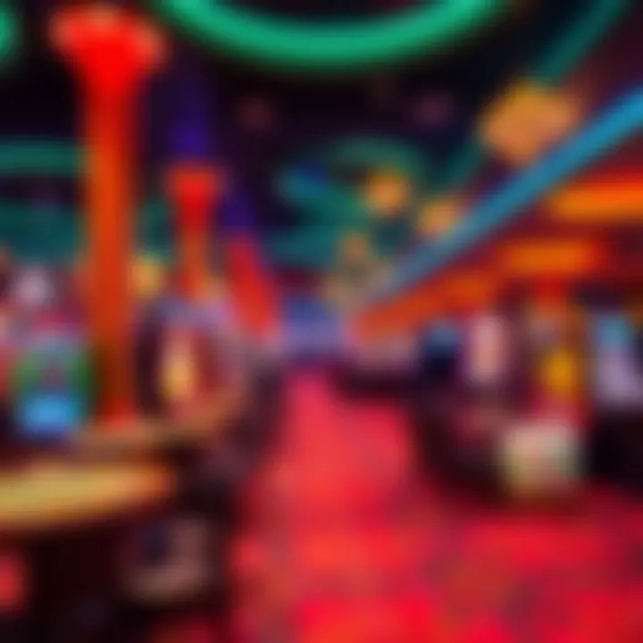 Vibrant Casino Floor Experience Casino floor filled with gaming tables and vibrant atmosphere