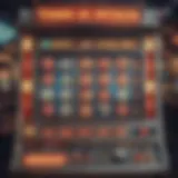 Detailed view of the China Shores slot machine interface