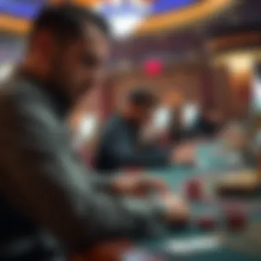 Strategic Gameplay Insight An expert player engaged in a strategic moment at a Choctaw table game