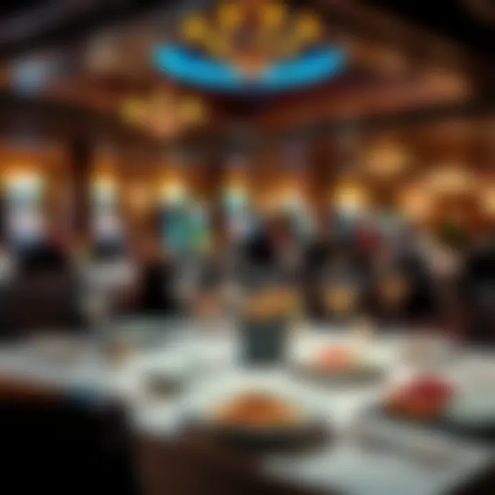 Gourmet Dining Experience at Clearwater Casino Luxurious dining setup with gourmet dishes served at Clearwater Casino