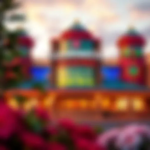 Exterior view of Clearwater Casino showcasing its vibrant architecture