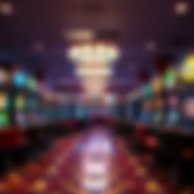 Diverse Gaming Selection at Clearwater Casino Interior shot of the gaming floor filled with slot machines and table games