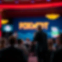 A comedian performing on stage at Foxwoods Casino