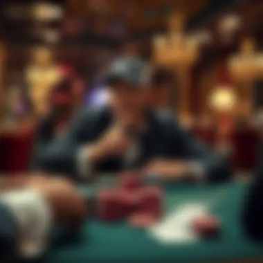 Visual representation of poker strategy concepts