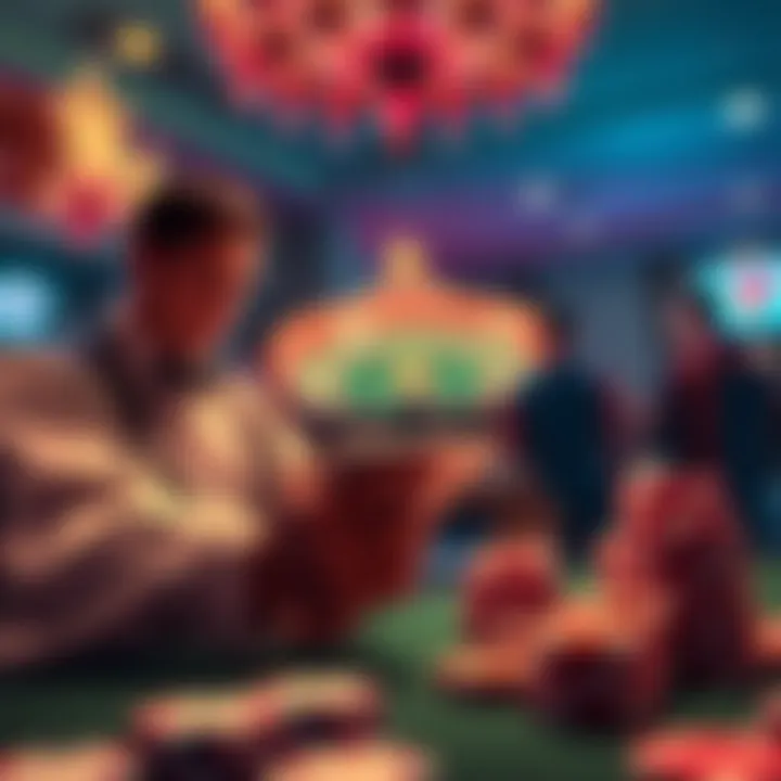 An illustration depicting responsible gambling practices