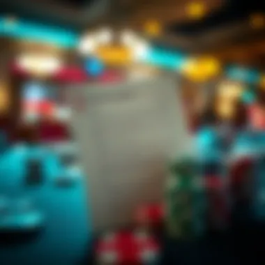 A checklist of terms and conditions related to gambling bonuses