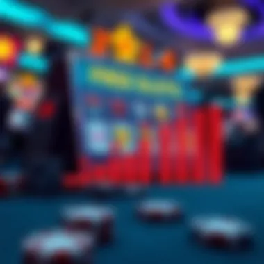 Graph illustrating the advantages of playing free slots