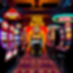 Vibrant display of various free slot machines available in Canada