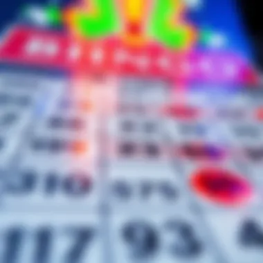 Gameplay Moment in Video Bingo A close-up of a bingo card filled with numbers, illustrating a moment in gameplay