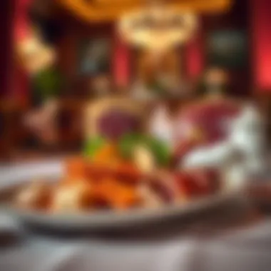 Plated dish featuring exquisite cuisine offered at Genting Palace