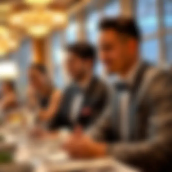 Guests enjoying a luxurious dining experience at Genting Palace