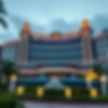 Exterior view of Genting Palace showcasing its modern architecture