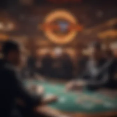 Entertainment stage showcasing a live performance at the casino