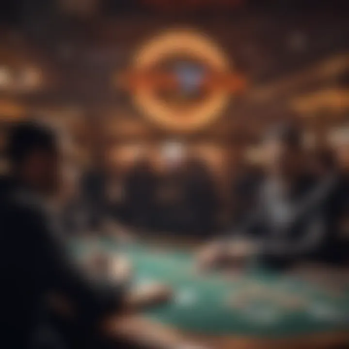 Entertainment stage showcasing a live performance at the casino