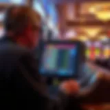 A user interacting with the Slot Machine Finder interface