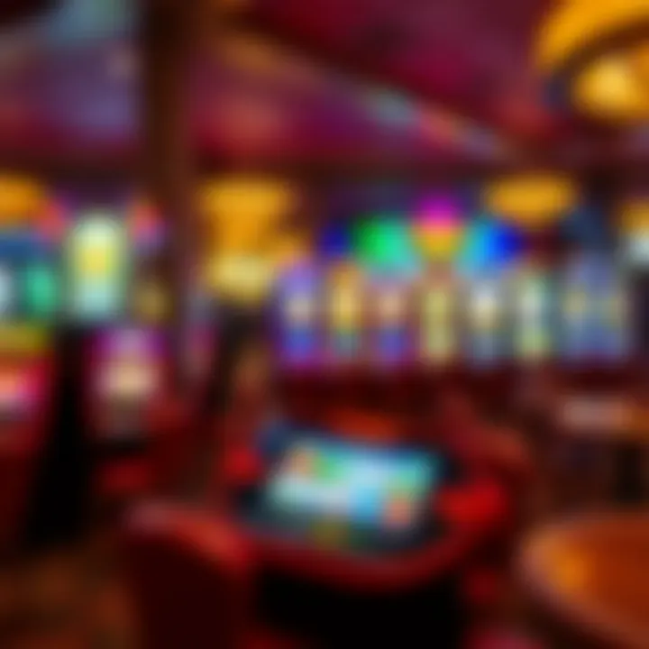 Showcasing a variety of casino games available on the app.